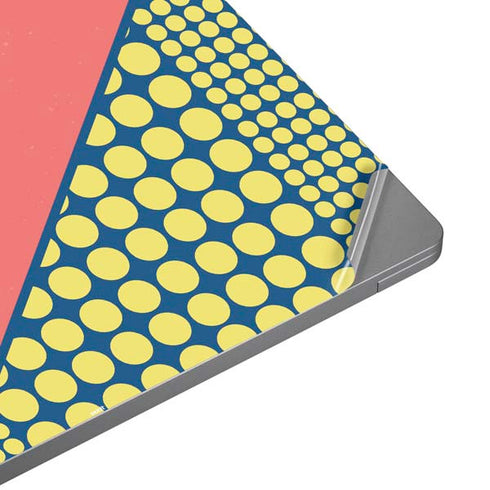 Coral Diagonal Split Universal Laptop 16in (13 x 9.4in) Skin